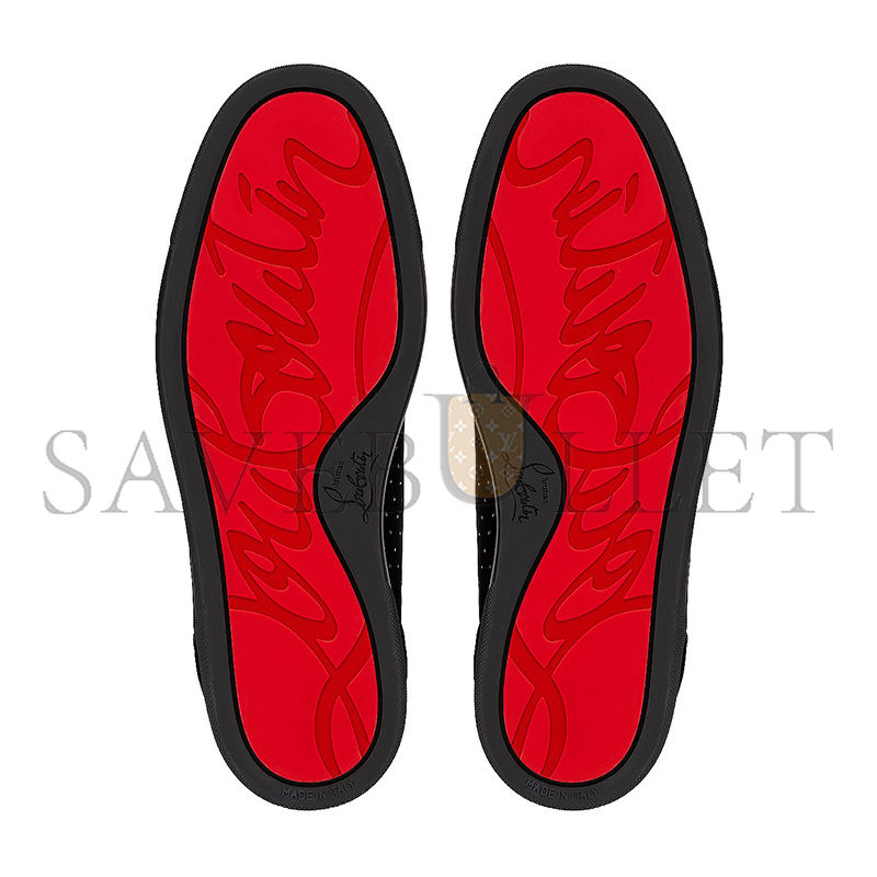 CHRISTIAN LOUBOUTIN LOUIS JUNIOR SUEDE SNEAKERS 1240127BK1D